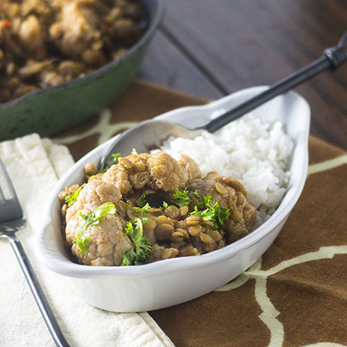 Indian Spiced Cauliflower from Feed Your Soul Too Indian Spiced Cauliflower from Feed Your Soul Too