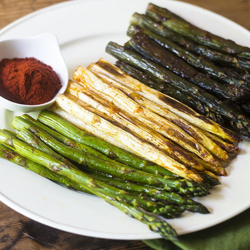 Smoky Tri-Color Asparagus from Feed Your Soul Too Smoky Tri-Color Asparagus from Feed Your Soul Too