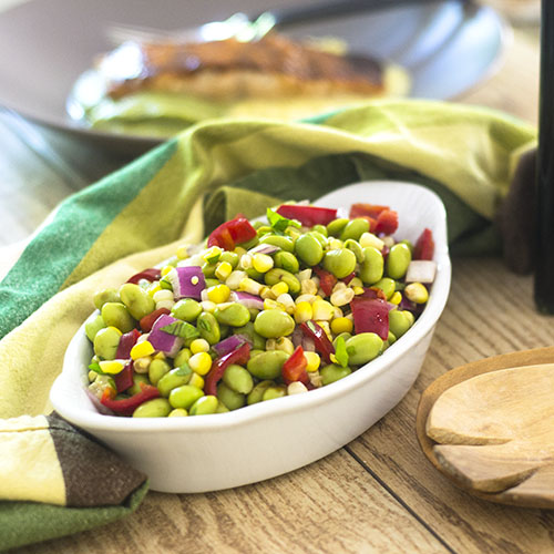 Edamame Corn Salad from Feed Your Soul Too
