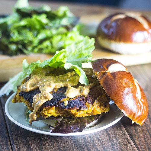 Sweet Potato Chickpea Lentil Burger from Feed Your Soul Too Sweet Potato Chickpea Lentil Burger from Feed Your Soul Too