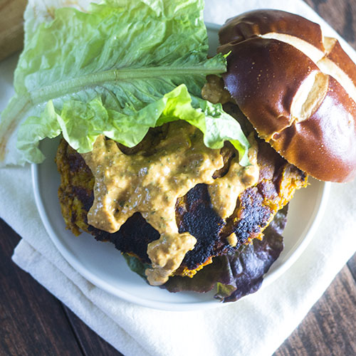 Sweet Potato Chickpea Lentil Burger from Feed Your Soul Too Sweet Potato Chickpea Lentil Burger from Feed Your Soul Too