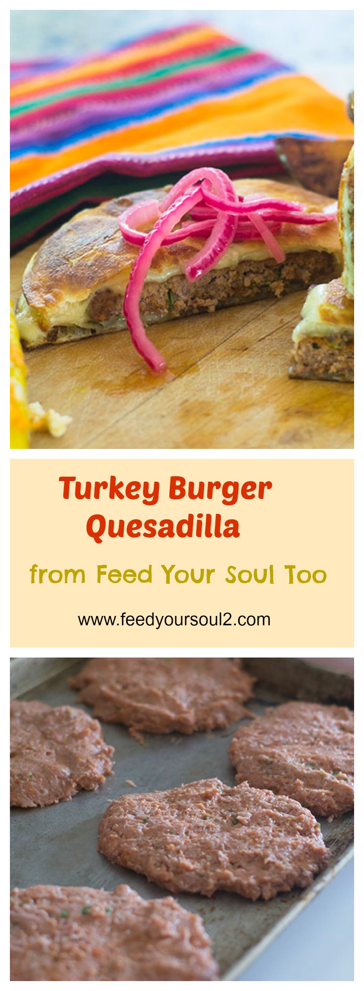 Turkey Burger Cheese Quesadillas #Burger #Mexicanfood #quesadilla | feedyoursoul2.com