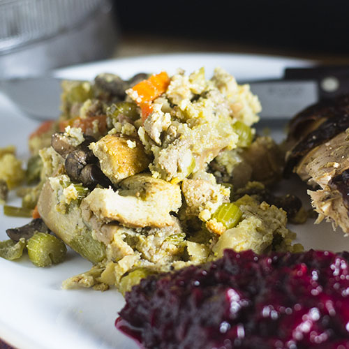 Thanksgiving Cornbread Stuffing from Feed Your Soul Too Thanksgiving Cornbread Stuffing from Feed Your Soul Too