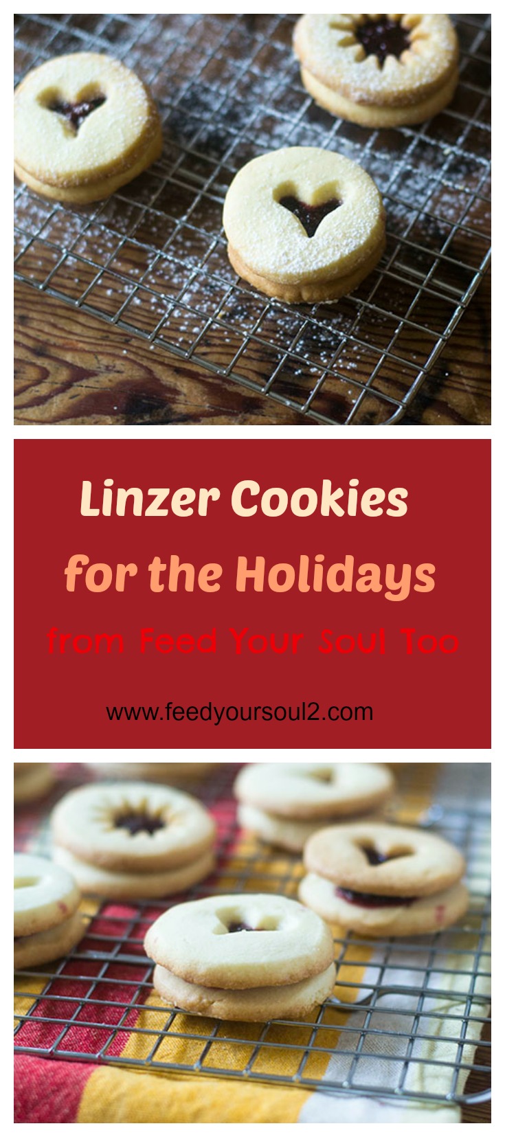Linzer Cookies for the Holiday from Feed Your Soul Too Linzer Cookies for the Holiday #cookies #dessert #Christmas | feedyoursoul2.com"