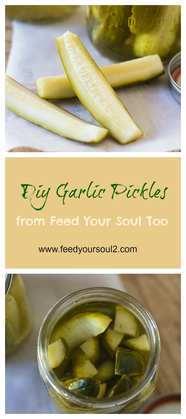 How to make your own Pickles from Feed Your Soul Too How to make your own Pickles #DIY #Pickles #garlic #dill | feedyoursoul2.com