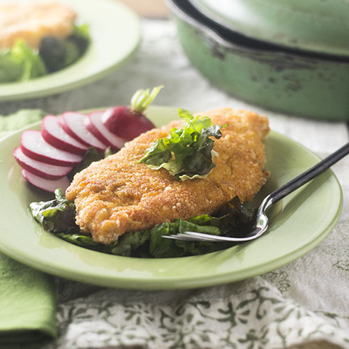 Gluten Free Chicken Milanese from Feed Your Soul Too