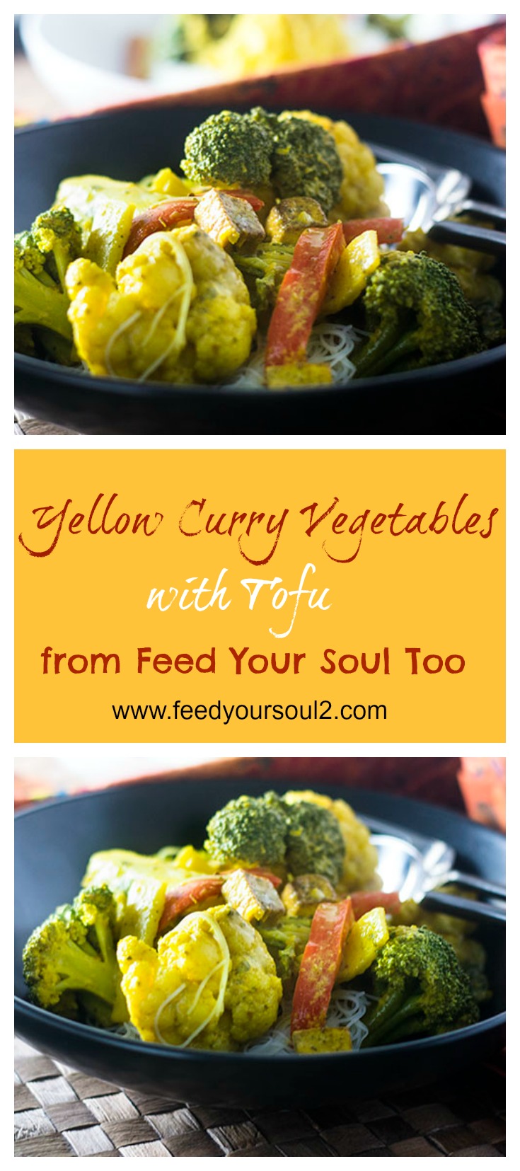 Yellow Curry Vegetables with Tofu from Feed Your Soul Too Yellow Curry Vegetables with Tofu #glutenfree #thaifood #curry | feedyoursoul2.com