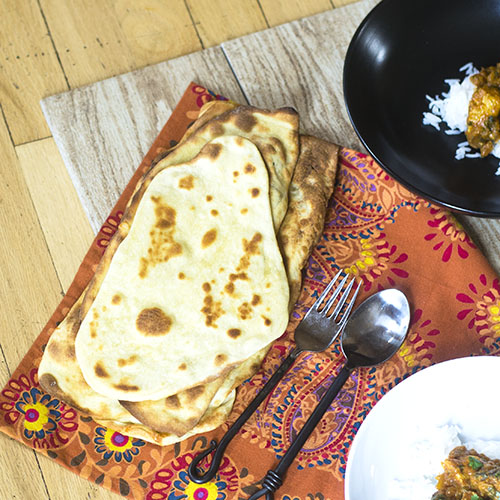Cheese Naan Bread from Feed Your Soul Too