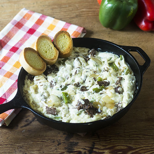 Philly Cheesesteak Dip from Feed Your Soul Too