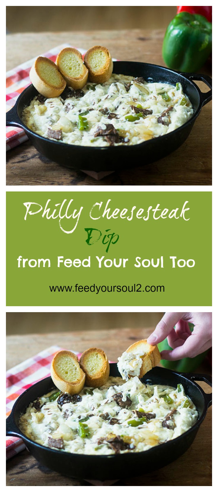 Philly Cheesesteak Dip #appetizer #cheese #pressurecooker #beef | feedyoursoul2.com