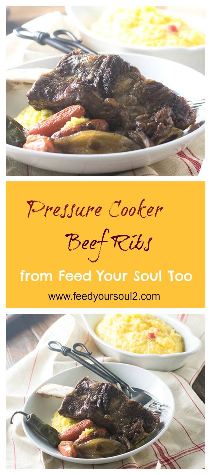 Pressure Cooker Beef Ribs #Pressurecooker #beefribs #dinner | feedyoursoul2.com