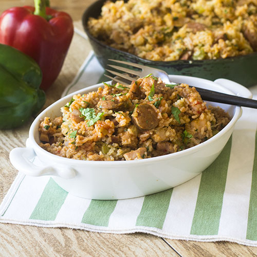 Pressure Cooker Chicken Sausage Jambalaya from Feed Your Soul Too Pressure Cooker Chicken Sausage Jambalaya from Feed Your Soul Too