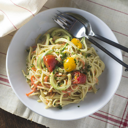 Vegan Gluten Free Spaghetti Alfredo from Feed Your Soul Too