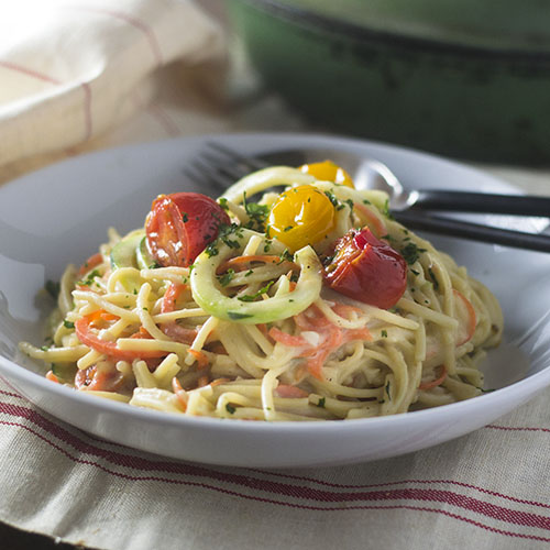 Vegan Gluten Free Spaghetti Alfredo from Feed Your Soul Too