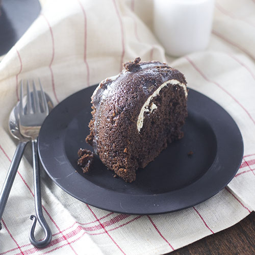 Chocolate Cream Cheese Filled Bundt Cake from Feed Your Soul Too