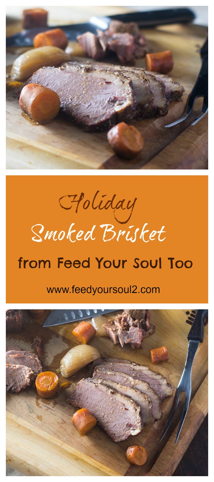 Holiday Smoked Brisket #dinner #holiday #beef #smoker | feedyoursoul2.com
