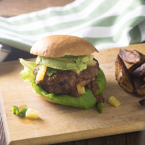 Pineapple Jalapeno Chicken Burger from Feed Your Soul Too Pineapple Jalapeno Chicken Burger from Feed Your Soul Too