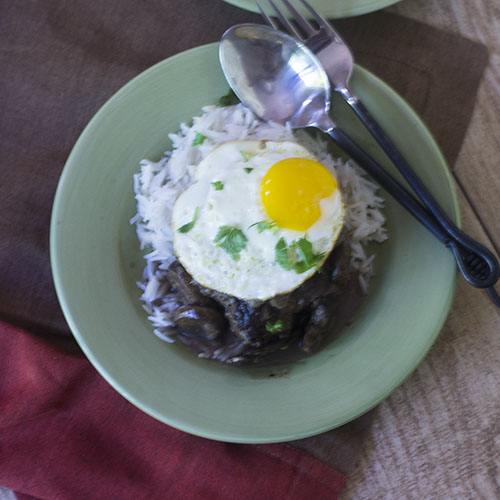 Hamburger Loco Moco Recipe from Feed Your Soul Too