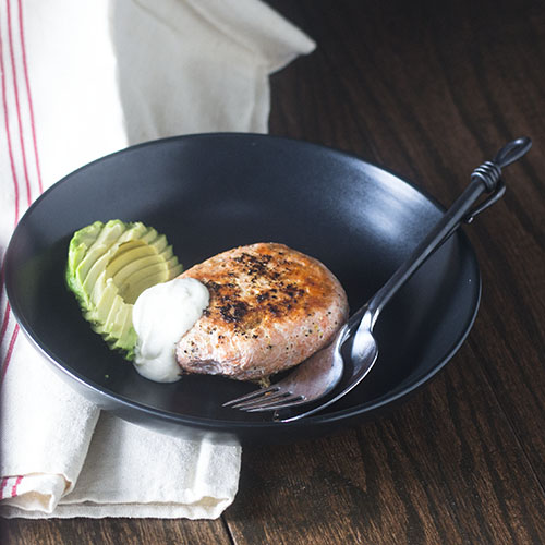 Poached Salmon Burger from Feed Your Soul Too