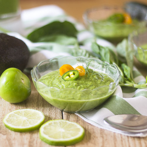 Green Gazpacho Soup from Feed Your Soul Too