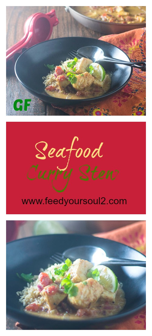 Seafood Curry Stew from Feed Your Soul Too Seafood Curry Stew Stew #Stew #glutenfree #seafood #curry | feedyoursoul2.com