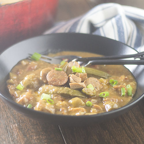 GF Chicken Sausage Gumbo from Feed Your Soul Too