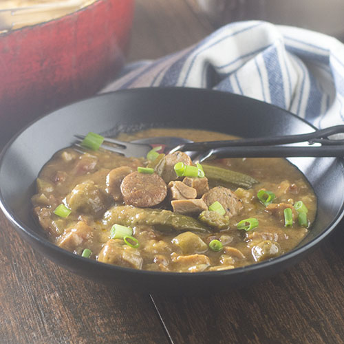 GF Chicken Sausage Gumbo from Feed Your Soul Too
