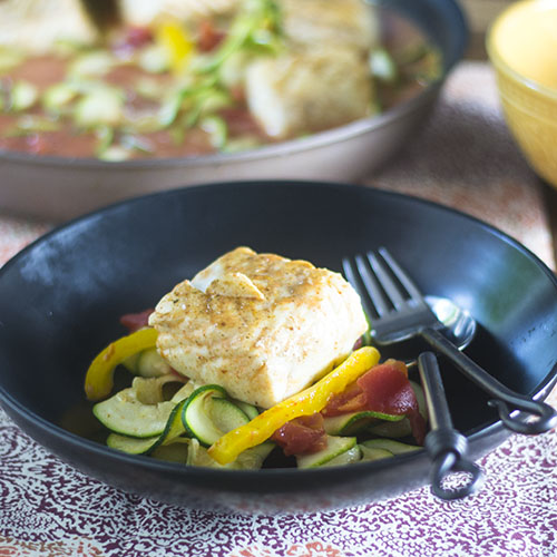 Thai Red Curry Poached Halibut from Feed Your Soul Too Thai Red Curry Poached Halibut from Feed Your Soul Too