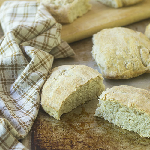 Sourdough Ciabatta Sandwich Rolls from Feed Your Soul Too