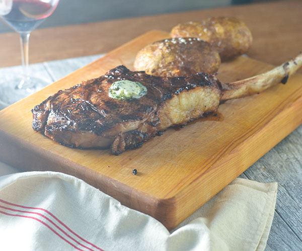 Bone-In Ribeye with Compound Butter from Feed Your Soul Too Bone-In Ribeye with Compound Butter from Feed Your Soul Too
