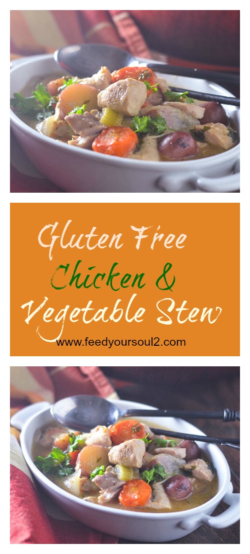 Gluten Free Chicken & Vegetable Stew #Stew #chicken #slowcooking #glutenfree | feedyoursoul2.com