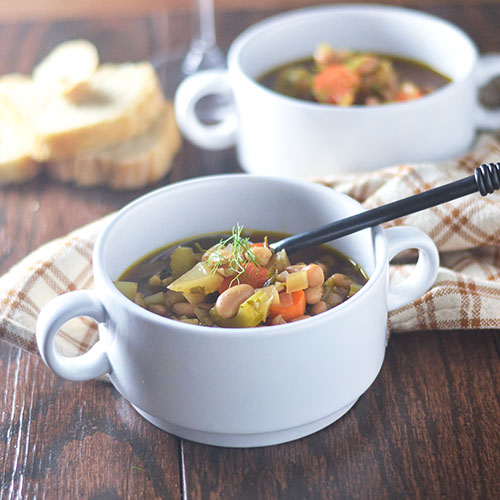 Vegetable White Bean Soup from Feed Your Soul Too Vegetable White Bean Soup from Feed Your Soul Too
