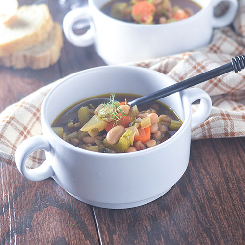 Vegetable White Bean Soup from Feed Your Soul Too Vegetable White Bean Soup from Feed Your Soul Too