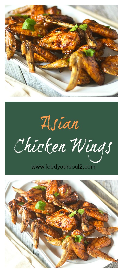 Asian Chicken Wings from Feed Your Soul Too Asian Chicken Wings #Asianfood #wings #glutenfree | feedyoursoul2.com