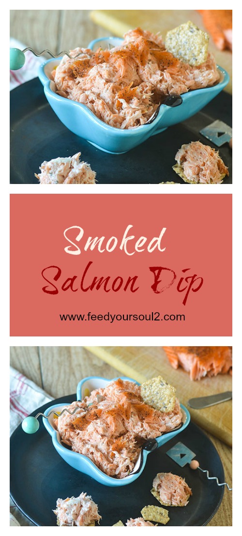 Smoked Salmon Dip #salmon #smokedfood #salmon #glutenfree | feedyoursoul2.com