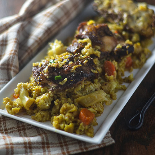 Middle Eastern Chicken & Rice from Feed Your Soul Too Middle Eastern Chicken & Rice from Feed Your Soul Too