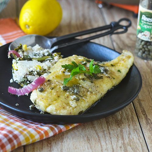 Orange Roughy in a Lemon Butter Caper Sauce from Feed Your Soul Too Orange Roughy in a Lemon Butter Caper Sauce from Feed Your Soul Too
