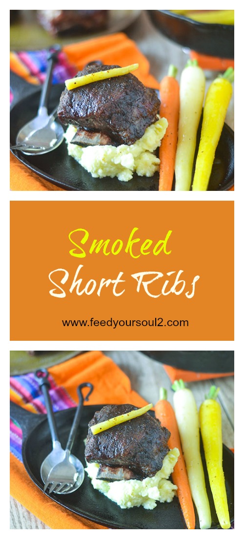 Smoked Short Ribs #beef #smoker #ribs | feedyoursoul2.com