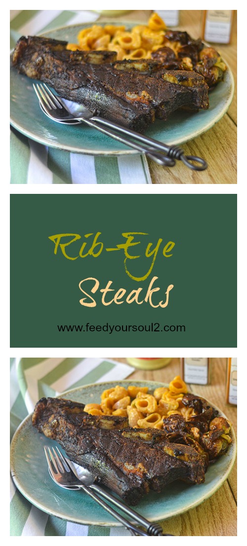 Rib-Eye Steaks #steak #glutenfree #grilling | feedyoursoul2.com