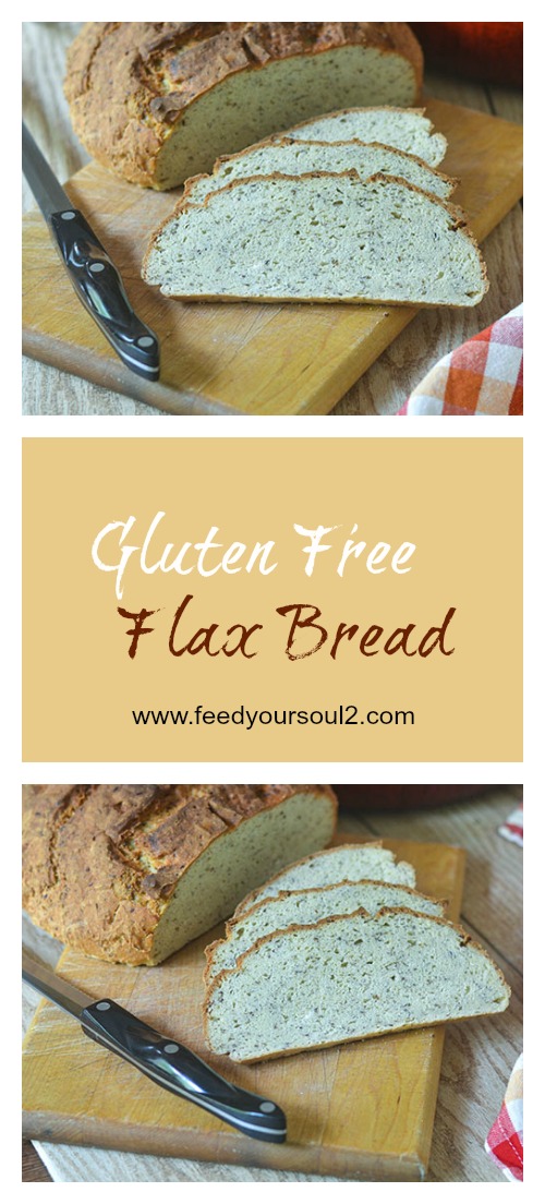 Gluten Free Flax Bread #bread #glutenfree #baking | feedyoursoul2.com