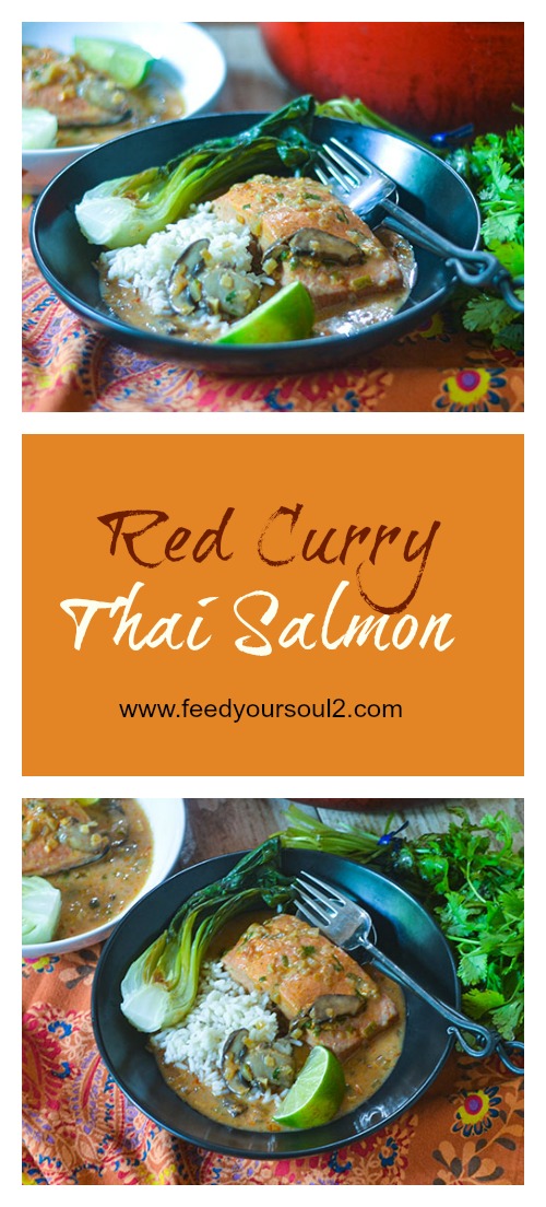 Red Curry Thai Salmon l #Thaifood #salmon #onepotmeal | feedyoursoul2.com