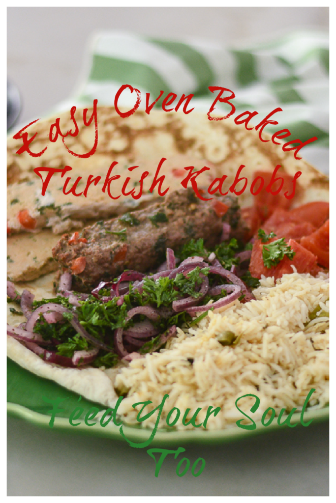 Easy Oven Baked Turkish Kabobs l #kabobs #middleeasternrecipe #glutenfree #beef #chicken | feedyoursoul2.com