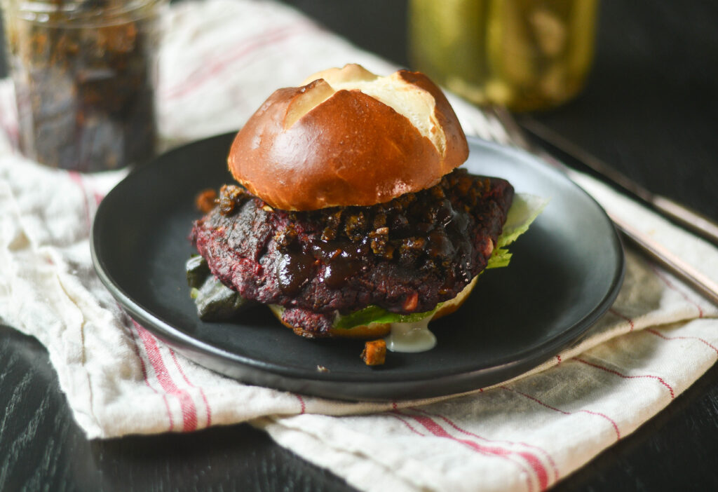 Best Mushroom Beet Burger Healthy | Gluten Free | Vegan