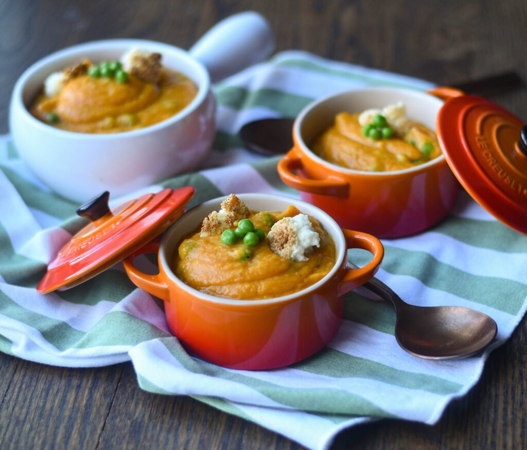Vegan Sweet Potato Pea Soup Soup | Vegan | Gluten Free | Sweet Potatoes