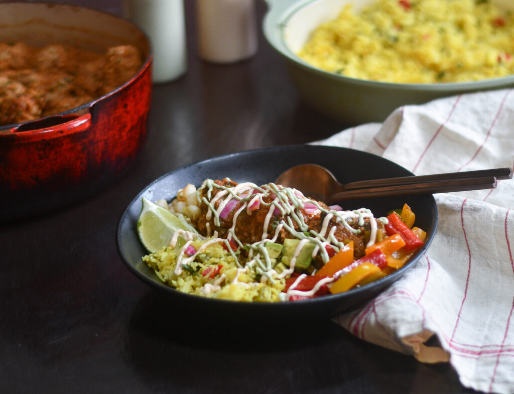 Savory Albóndigas Meatballs with Spanish Rice Meatballs | Spanish food | Gluten Free