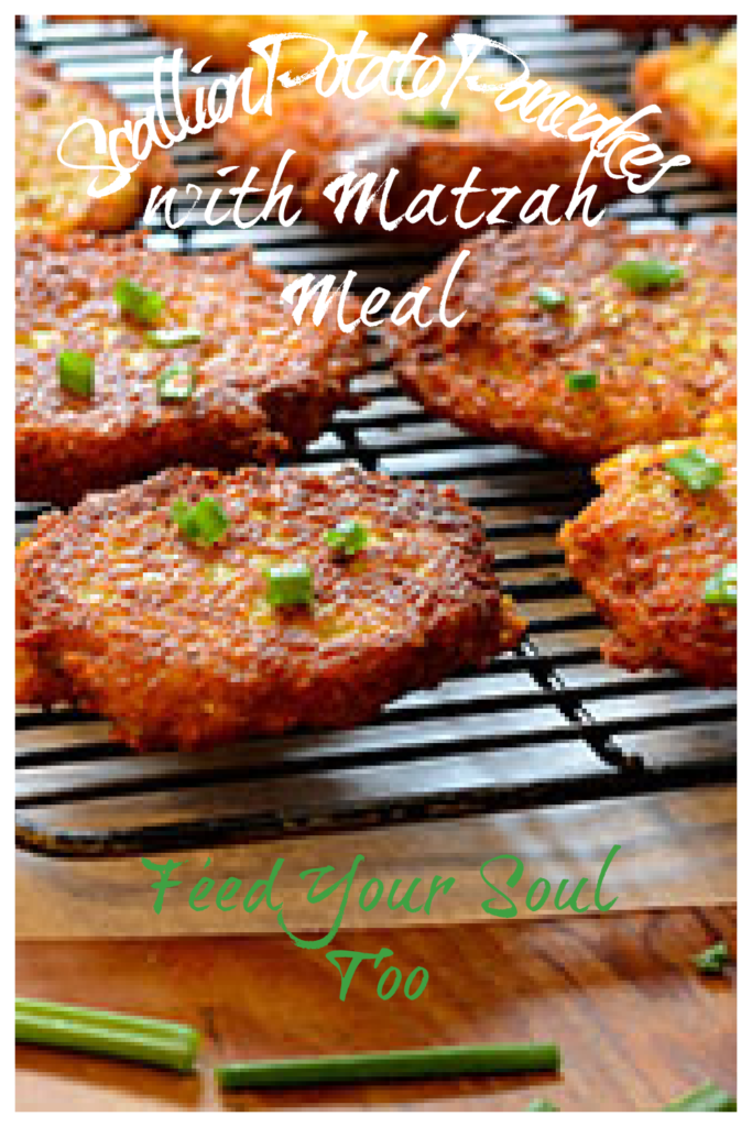 Scallion Potato Pancake with Matzah Meal