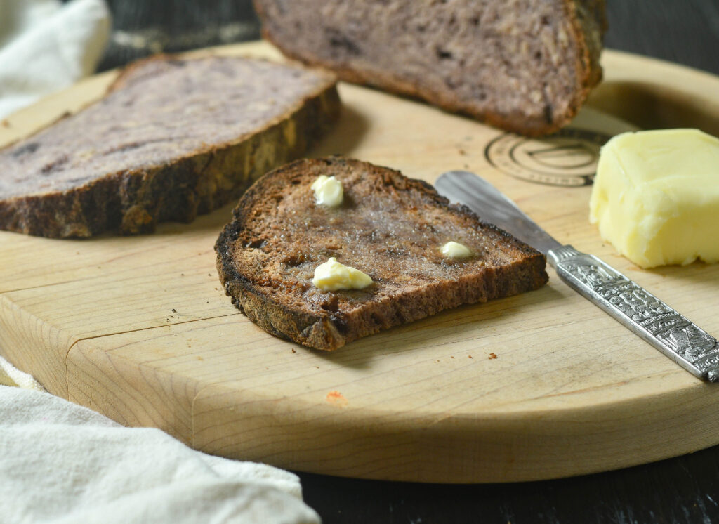 My Gluten Free Maple Syrup Sourdough Bread is tasty and has amazing crumb and structure for a gluten free bread.