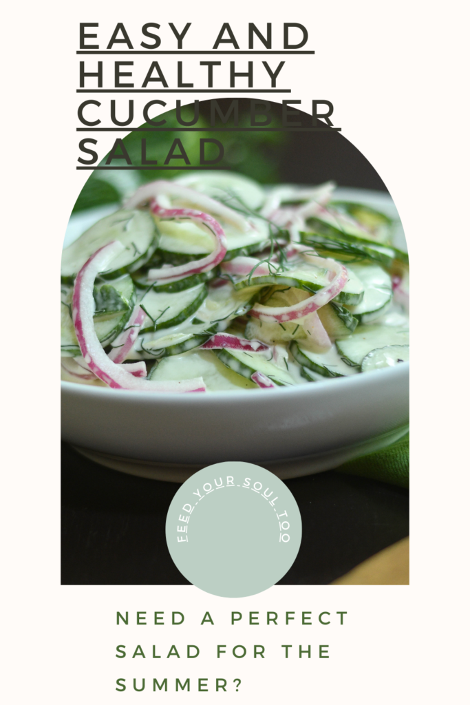 Easy and Healthy Cucumber Salad Glutenfree | Vegetable | Salad | Summersalad