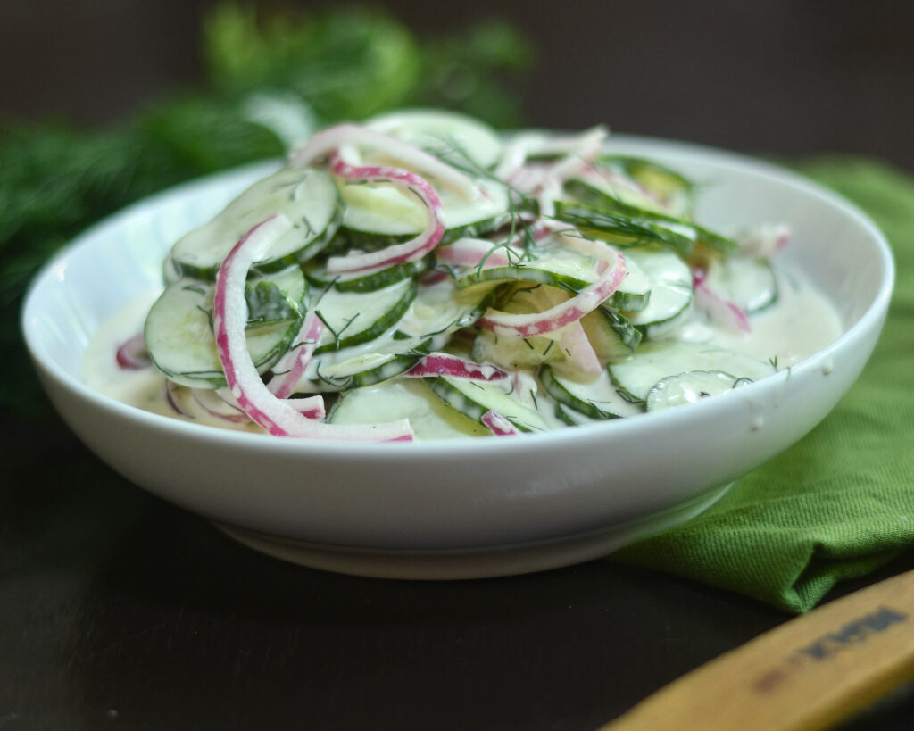 Easy and Healthy Cucumber Salad Glutenfree | Vegetable | Salad | Summersalad