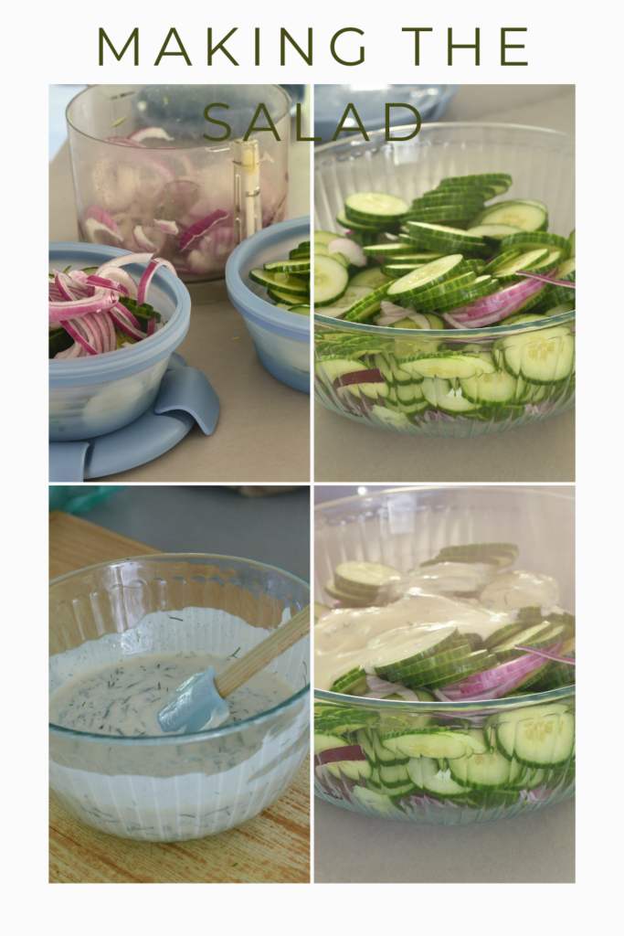 Making the salad